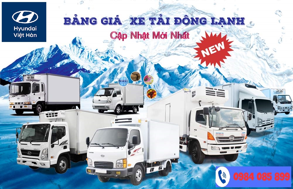 BẢNG GIÁ XE TẢI ĐÔNG LẠNH