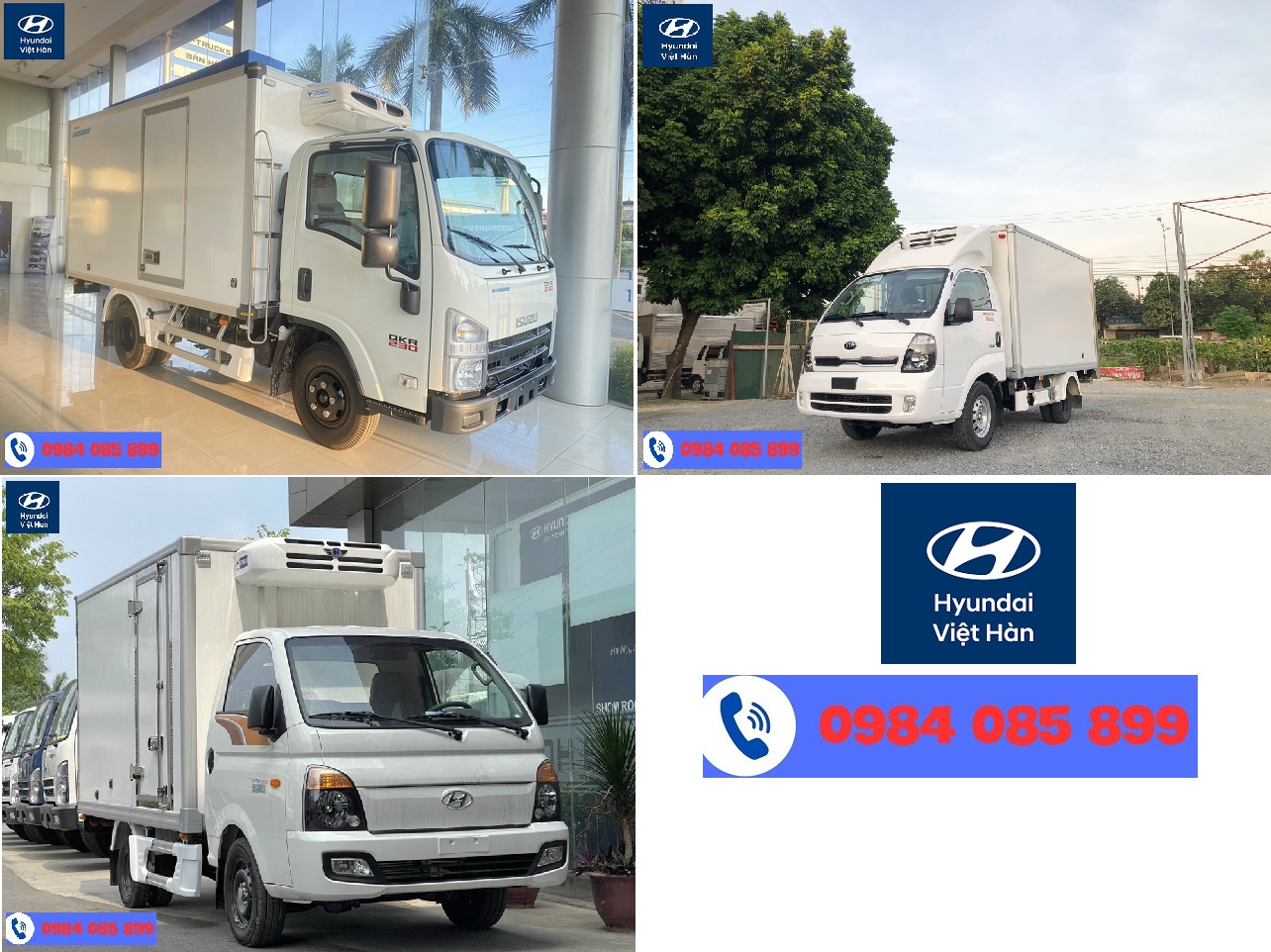 Top 3 Xe Đông Lạnh 1.5 Tấn Đáng Mua Nhất 2025: Hyundai H150, Isuzu QKR230, Kia K200