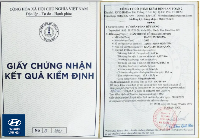 Hướng Dẫn Xin Giấy Kiểm Định Xe Tải Gắn Cẩu