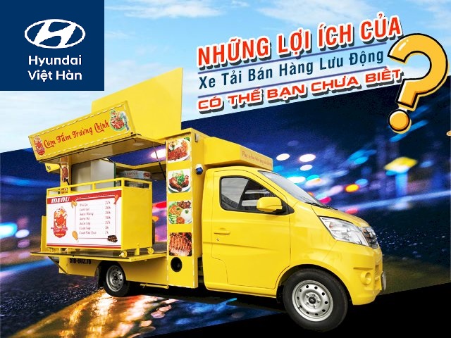 XE TẢI NHỎ THÙNG CÁNH DƠI BÁN HÀNG LƯU ĐỘNG