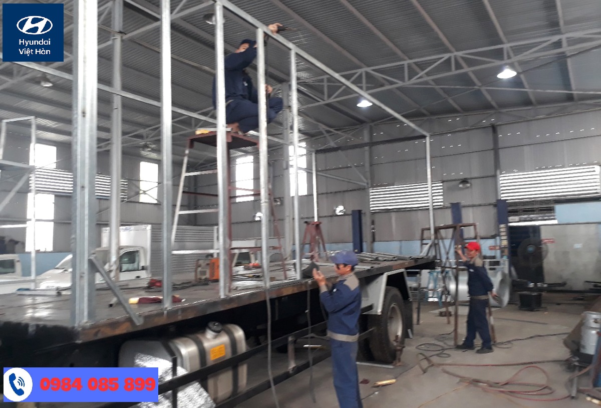 QUY TRÌNH ĐÓNG THÙNG XE TẢI