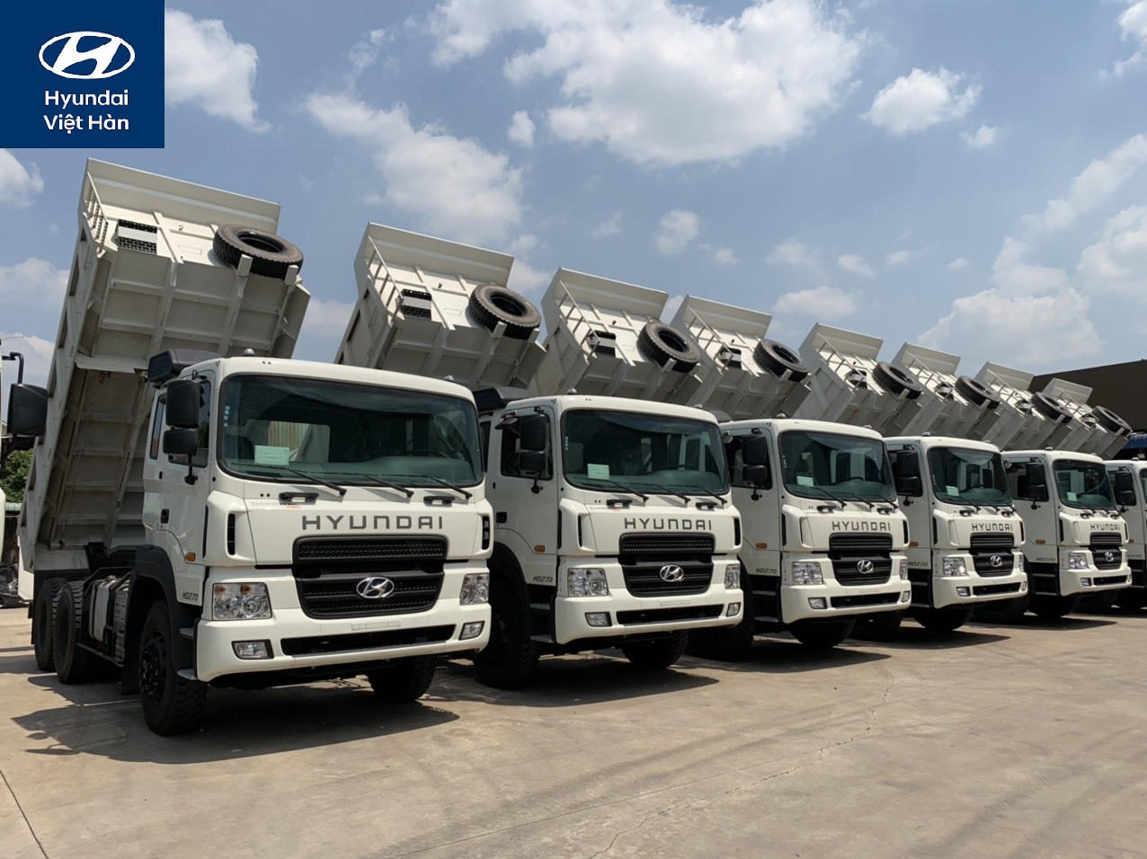 Chính sách bảo hành xe ben 15 tấn Hyundai HD270