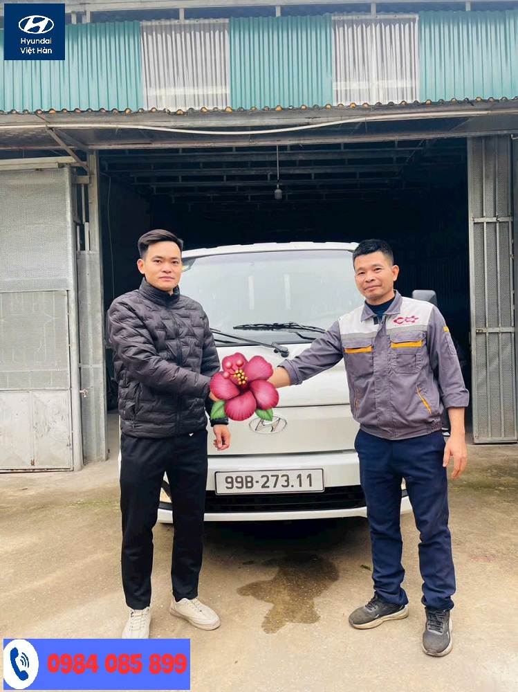 Đại lý xe tải Hyundai ở Bắc Ninh bàn giao xe cho khách hàng tại Tiên Du