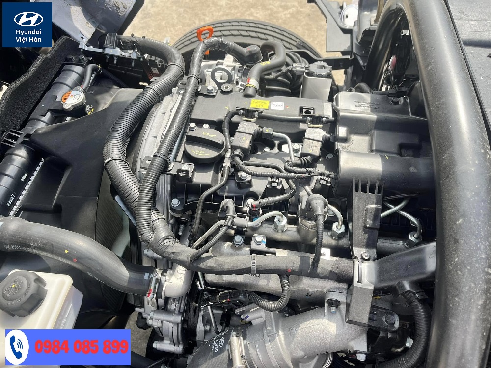 Động cơ D4CC Euro 5 trên xe tải đông lạnh Hyundai N650LE cho công suất mạnh, tiết kiệm nhiên liệu, phù hợp chạy đường dài.