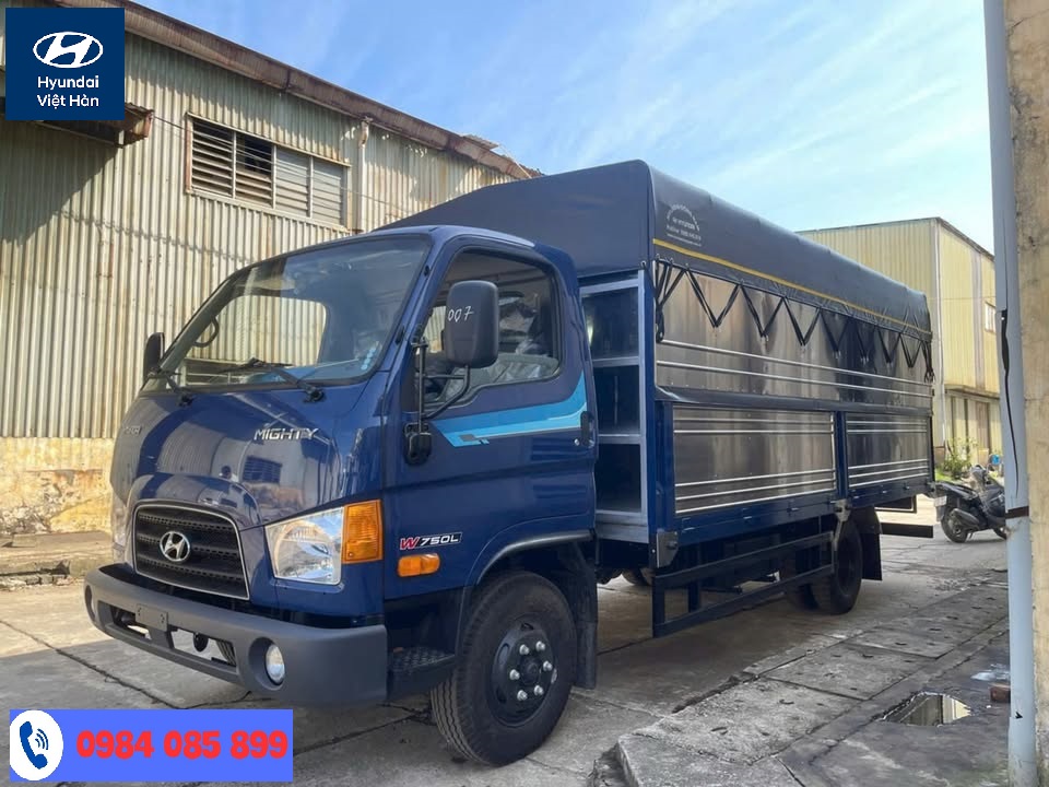 Giá xe W750L lăn bánh thùng bạt