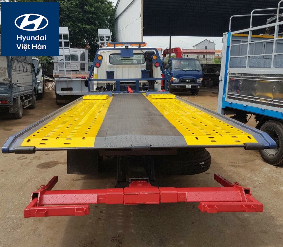 Hình ảnh hệ thống sàn trượt 6m3 trên xe cứu hộ Hyundai 110XL