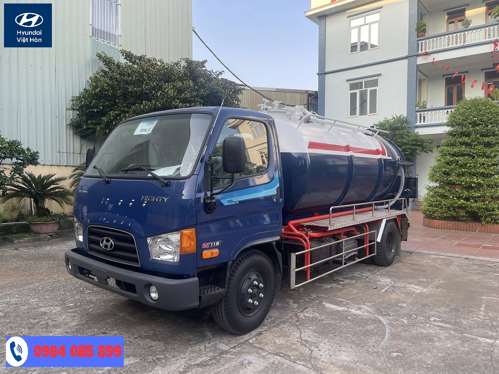 Hyundai 7 tấn bồn hút chất thải