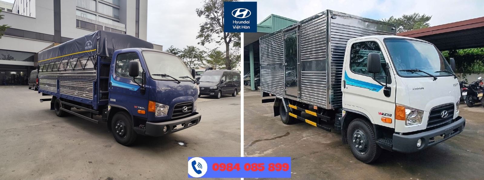 Hyundai W750 và W750L dòng xe tải Hyundai 3.5 tấn Euro 5