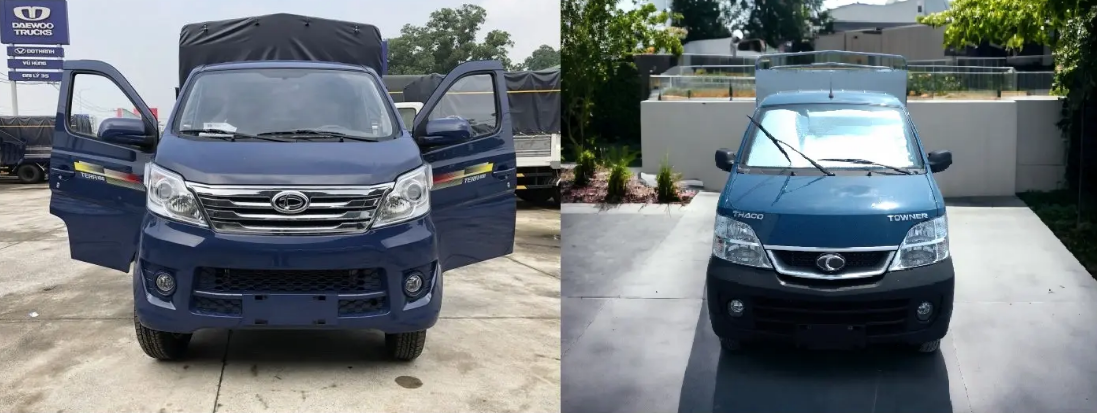 So sánh ngoại thất xe tải Tera 100 và Towner 990