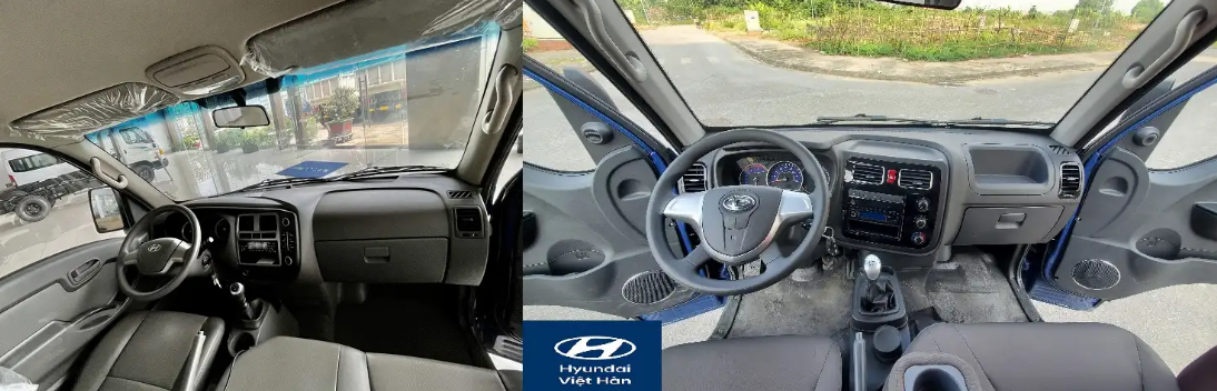 So sánh nội thất Tera 180 và Hyundai H150
