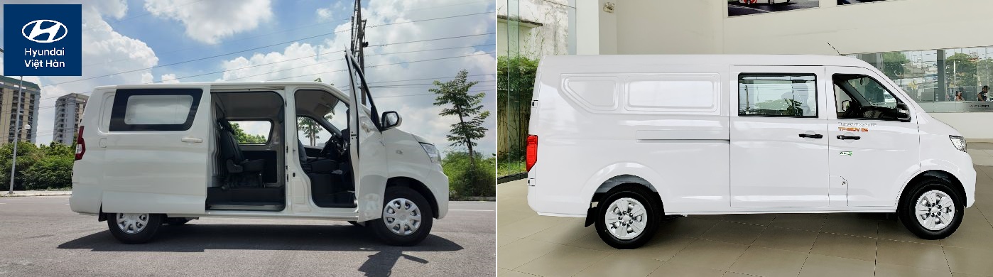 So sánh xe van 5 chỗ Teraco V8 và TF480V