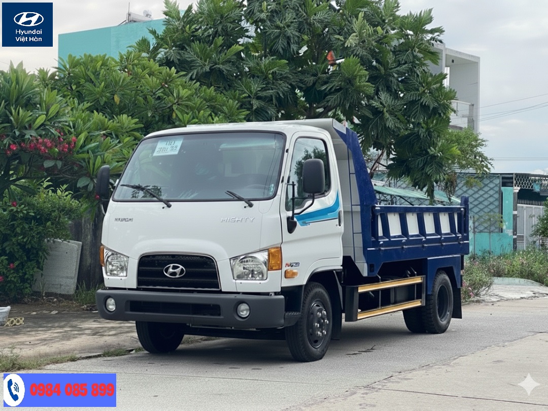 Xe ben Hyundai W750 thùng 3 khối