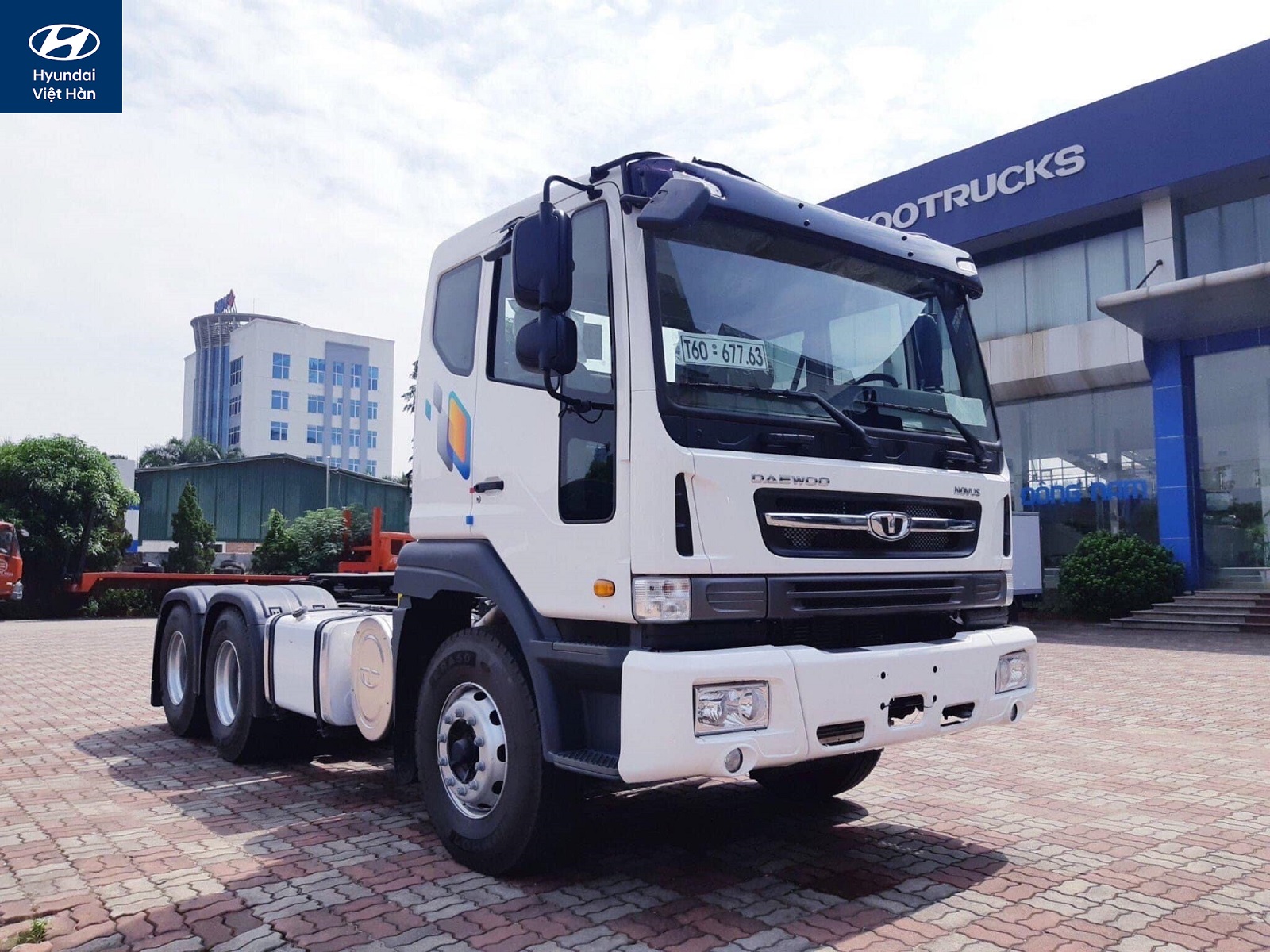 Giới thiệu xe đầu kéo Daewoo 2 cầu nhập khẩu Hàn Quốc