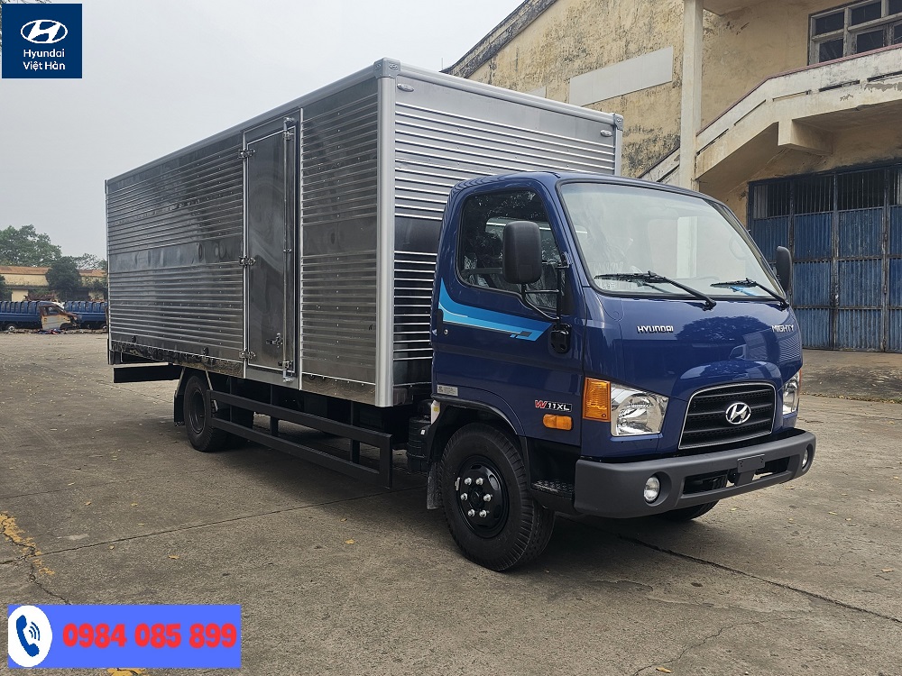 Xe Hyundai W11XL Thùng Kín Màu Xanh 