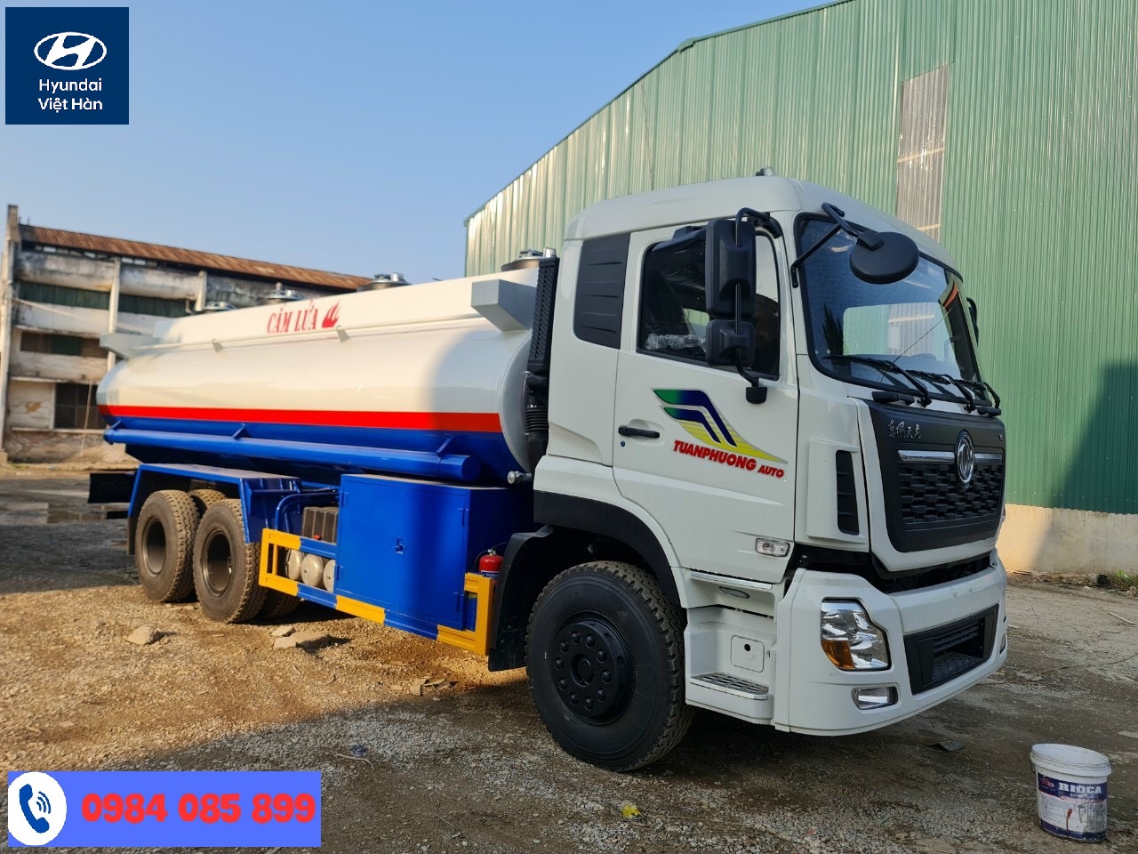 Xe ô tô bồn xăng dầu 16 khối Dongfeng