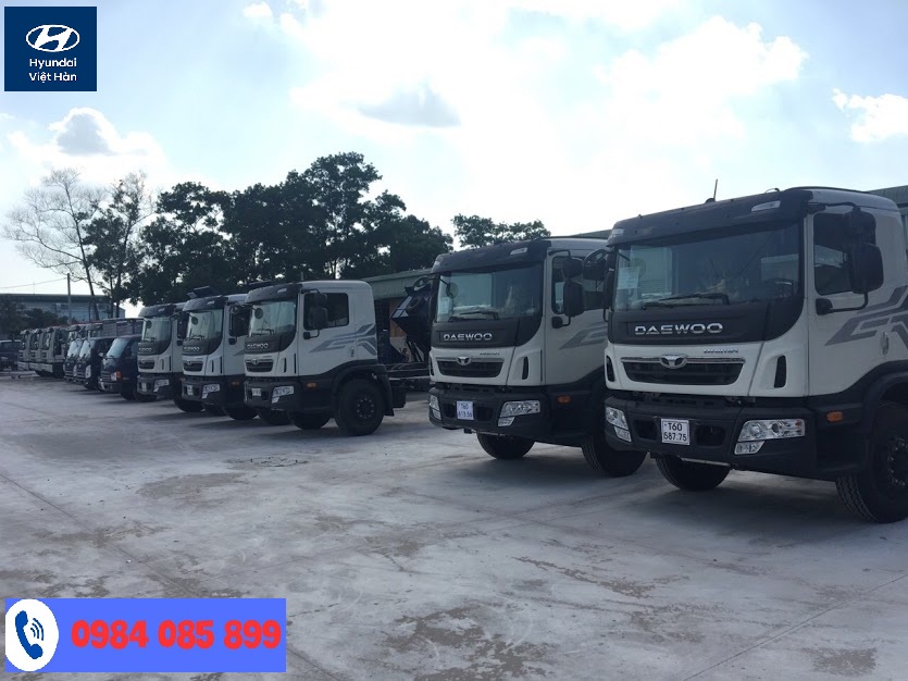 Xe tải 9 tấn Daewoo động cơ Doosan mạnh mẽ