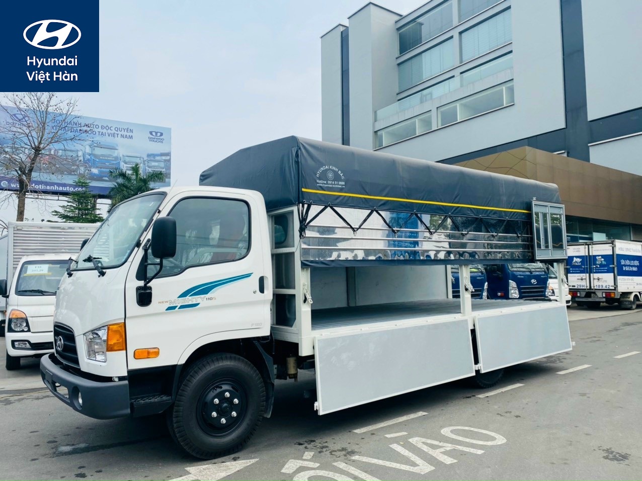 Đánh giá xe tải Hyundai 110SP thùng bạt