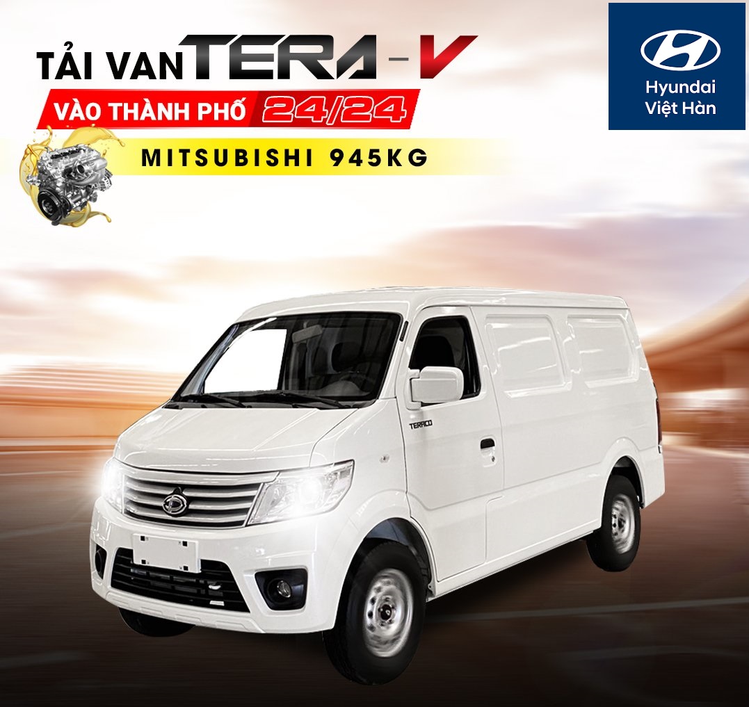 Xe Van Teraco V vào thành phố 24/7