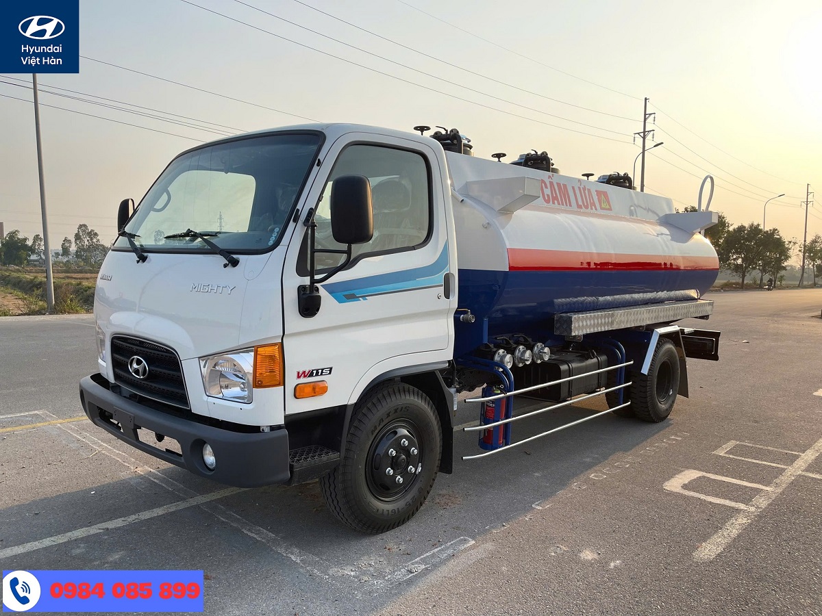 Xe xi téc chở xăng dầu Hyundai Mighty W11S