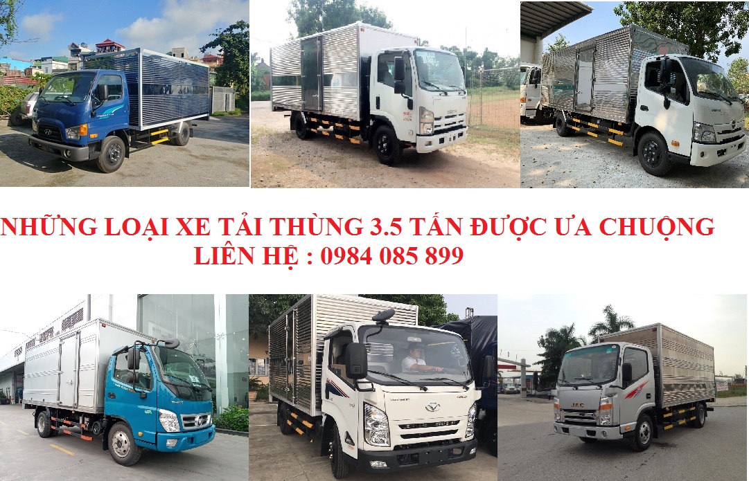 TOP 6 XE TẢI THÙNG 3.5 TẤN 